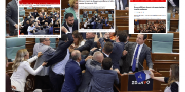 Dhuna në Kuvend, Kosova bëhet “horë” në ballinat e mediave më të njohura ndërkombëtare