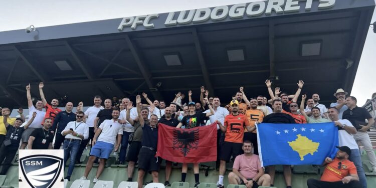 Shqiptarët përkrahin Ballkanin në Bullgari në ndeshjen ndaj Ludogorets