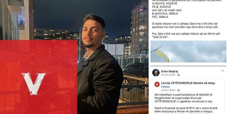Ja kush është militanti i LVV-së i cili tentoi të pengonte protestën e gazetarëve!