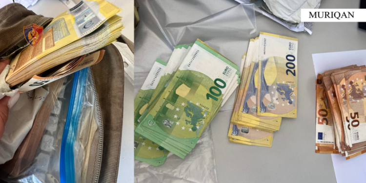 Babë e bir nga Kosova tentuan ta kalojnë kufirin me 28 mijë euro të padeklaruara, policia ia sekuestron