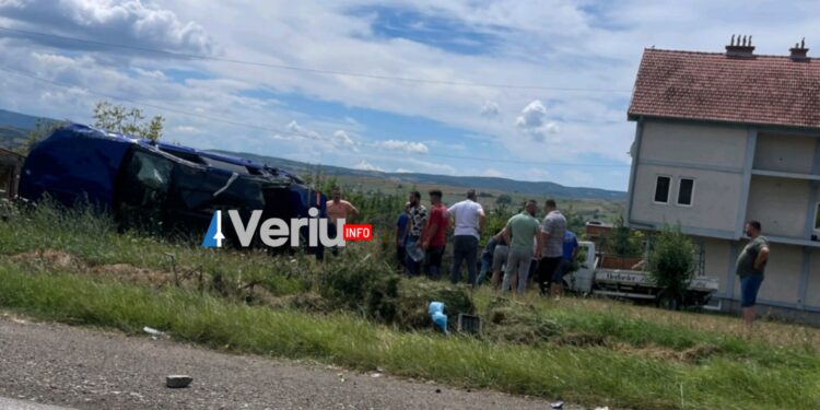 Dy të lënduar në aksidentin e ndodhur në Kçiq të Mitrovicës (Foto)