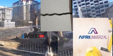 Objekti i “Afri Universal” që po vazhdon të ndërtohet në Mitrovicë ka dëmtuar disa shtëpi, IP muaj më parë ia kishte vënë shiritat për mungesë sigurie (VIDEO/Foto)