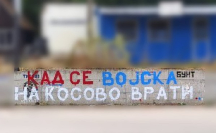 “Kur ushtria të kthehet në Kosovë”, vazhdojnë grafitet kërcënuese të serbëve