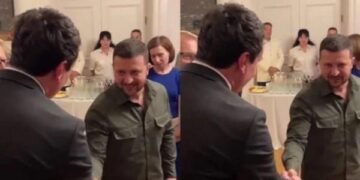 Zelensky i ‘frenon” raportet me Kosovën, takoi Vuçiqin, shtrëngimit të duarve me Kurtin s’i dha rëndësi