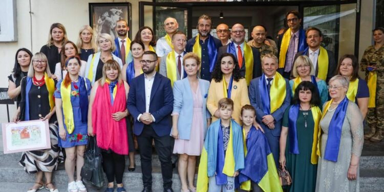 Pavarësia e Ukrainës shënohet edhe në Kosovë