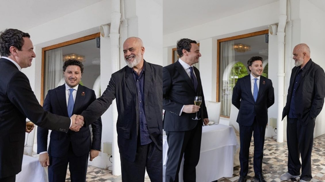 Shtrëngime duarsh dhe të qeshura mes Kurtit dhe Ramës – gjithçka nga darka e mbrëmshme që u mbajt në Slloveni