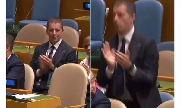 Një skenë komike në asamblenë e OKB-së: Ambasadori serb Marko Gjuriq, u hodh pasi kuptoi se po filmohej