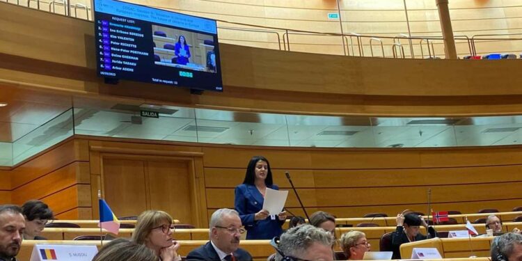 Deputetja Krasniqi në Madrid kërkon njohjen e shtetit të Kosovës nga Spanja