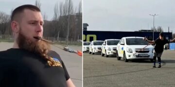Ukrainasi tërheq vetura me dhëmbë për dy rekorde botërore