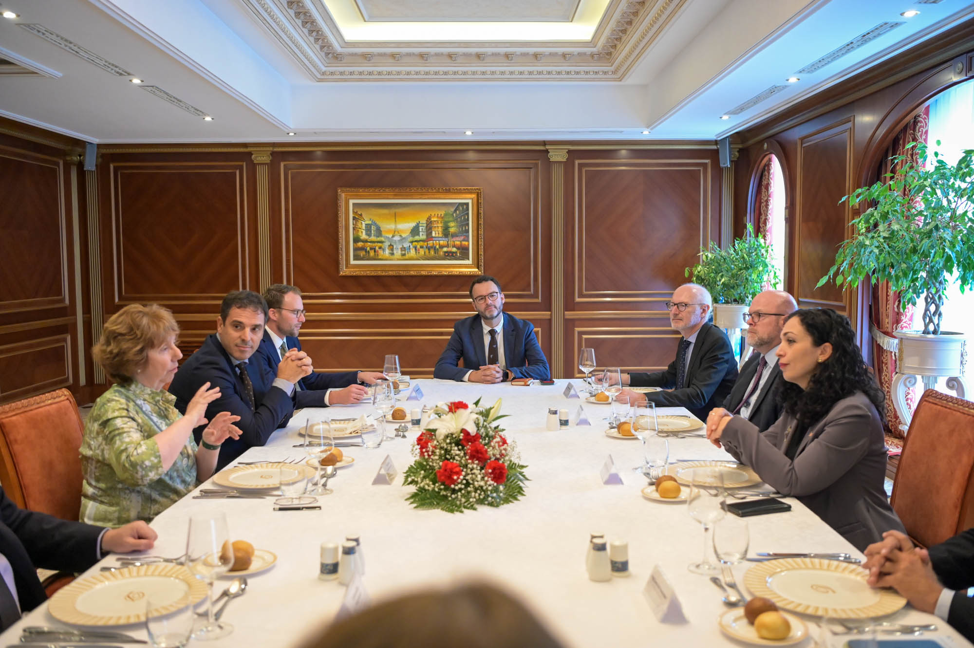 Presidentja Osmani takon baroneshën Ashton dhe ish-diplomatin Reeker