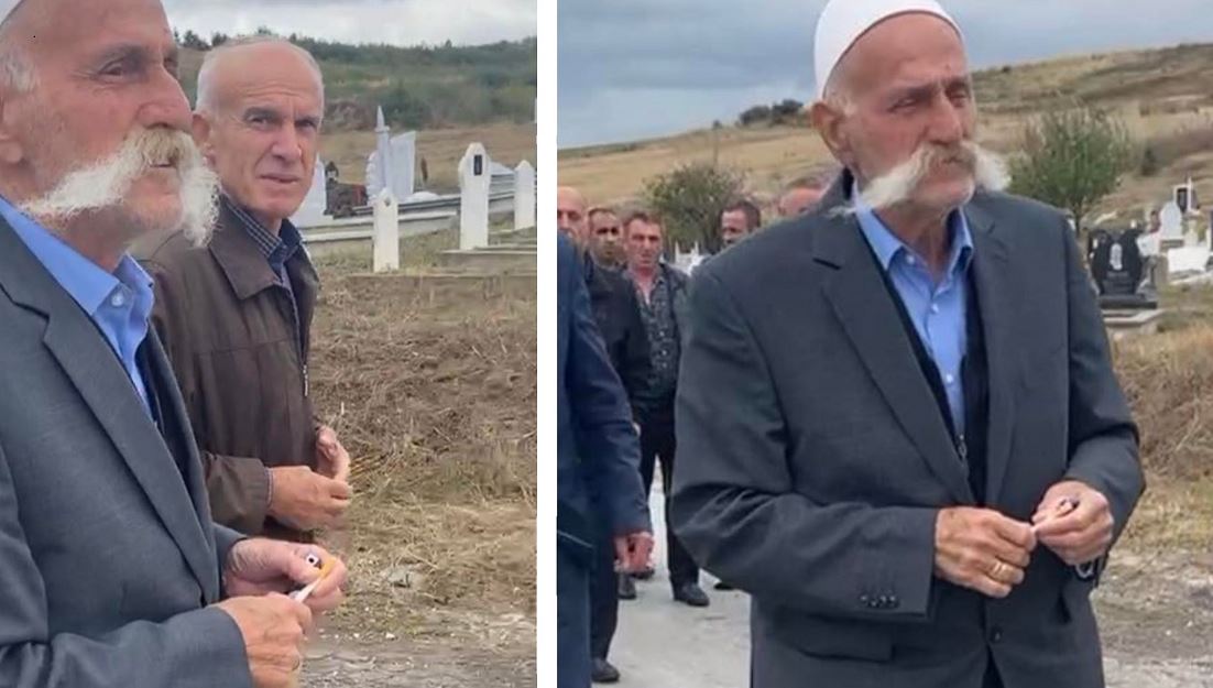 Rifat Jashari shkon në varrimin e policit Afrim Bunjaku