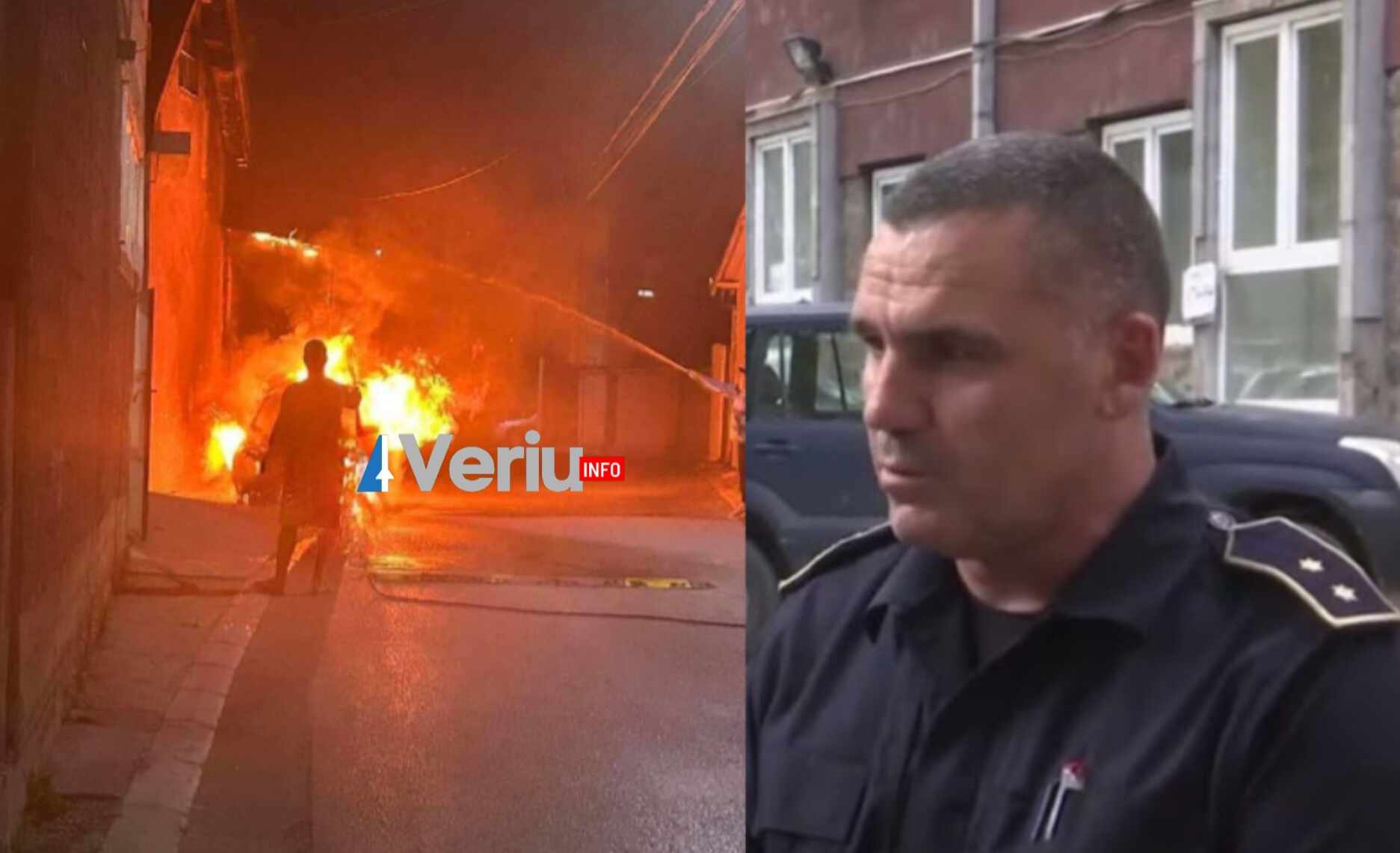 Digjet një veturë në “Lagjen e Boshnjakëve” në veri të Mitrovicës (FOTO)