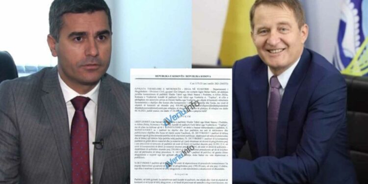 Dokument/Gjykata refuzon padinë e Tahirit ndaj Idrizit për ‘dosjen korruptive’, a do të dënohet tash ish kryetari Tahiri për korrupsion? (Video)
