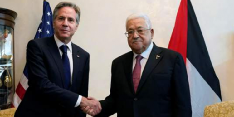 Blinkeni takohet në Jordani me presidentin palestinez