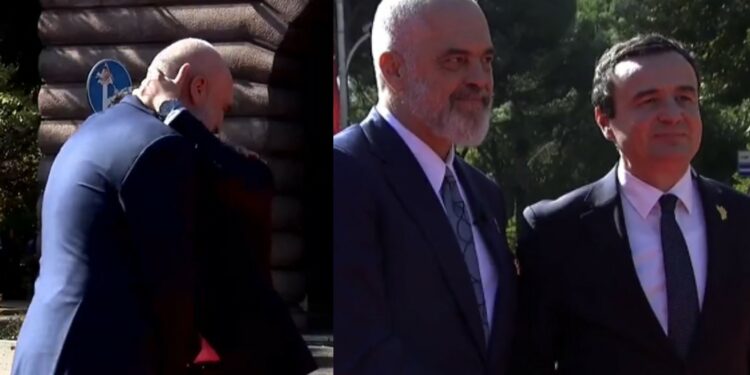 Mometet që si keni parë: Rama i ftohtë me Kurtin vetëm ia zgjatë dorën, kurse Abazoviqit i jep përqafim të ngrohtë