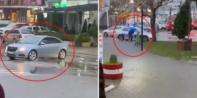 Pamje të reja nga grabitja e armatosur në Suharekë: Momenti kur Policia intervenon dhe nis shkëmbimi i zjarrit