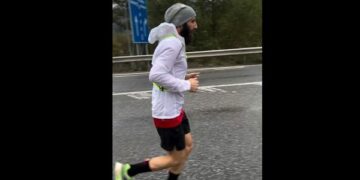 U nis dje nga Prishtina duke vrapuar, është gati të arrijë në Tiranë atleti Erzen Zymberaj (Pamje)
