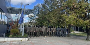 Njësia më elitare e Policisë proteston para Qeverisë për shtesat e rrezikshmërisë