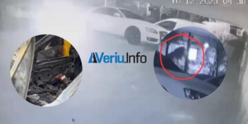 Pamje ekskluzive nga VeriuInfo: Në stil mafioz digjen dy vetura në Prishtinë