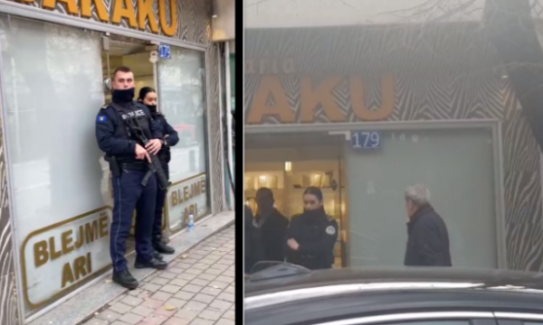 Vazhdon bastisja e policisë argjendarinë në Prishtinë, pronari i së cilës u arrestua dje