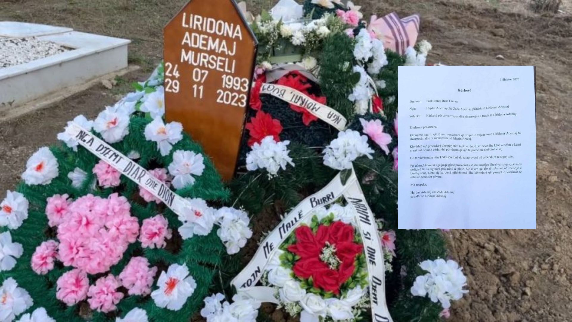 Ende s’kanë marrë përgjigje, kjo është kërkesa për zhvarrosjen e Liridonës që e parashtroi familja e saj
