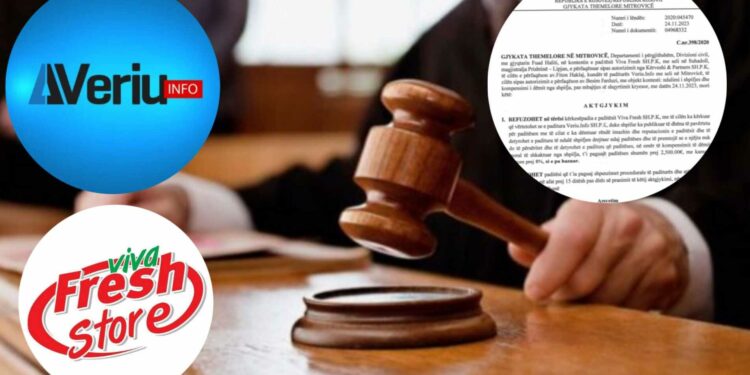 Veriu.info fiton rastin, gjykata refuzon padinë e Viva Fresh për shpifje (Dokument)