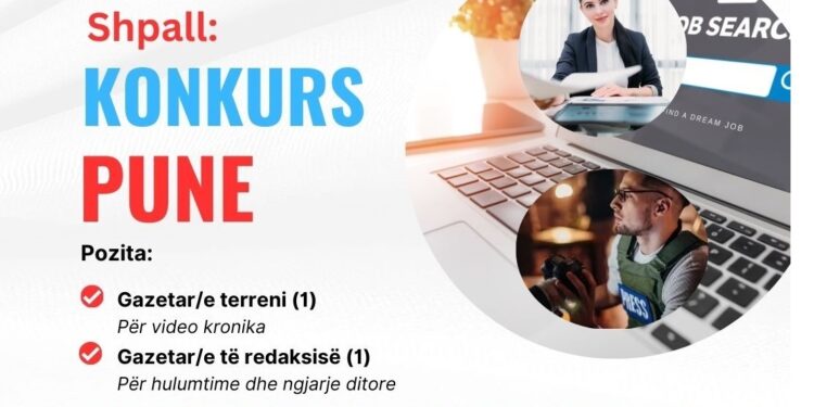 Veriu.info shpall konkurs për 2 vende të lira pune për gazetar/e