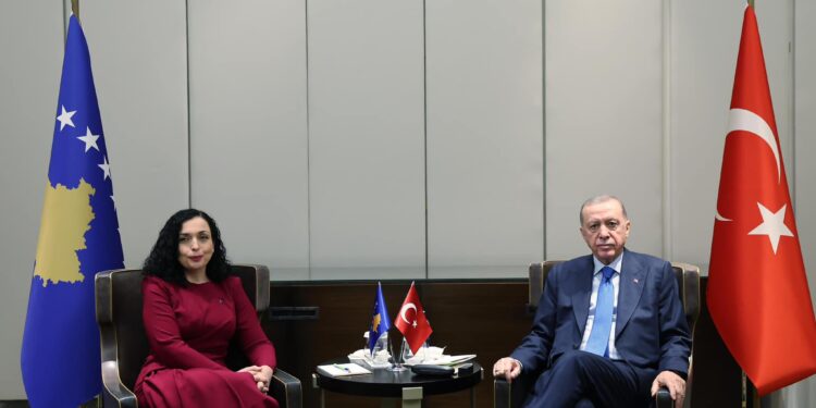Vjosa Osmani takohet me Erdoğanin, ja çfarë biseduan