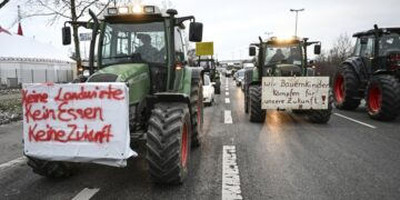 Pamje nga protesta e bujqve në Gjermani