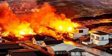 “Sot është një ditë e zezë për të gjithë Islandën”, zjarri i vullkanit ka përfshirë edhe shtëpitë