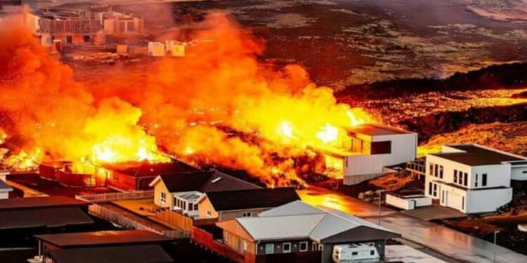 “Sot është një ditë e zezë për të gjithë Islandën”, zjarri i vullkanit ka përfshirë edhe shtëpitë