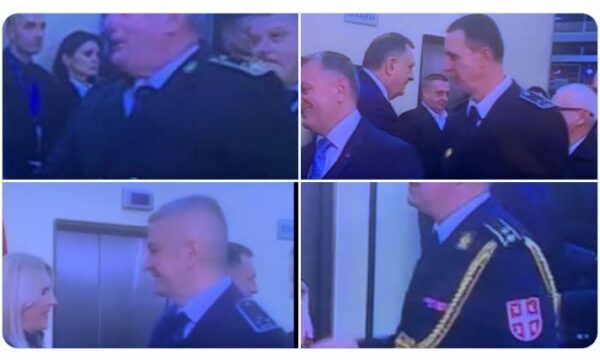 Koloneli i ushtrisë serbe merr pjesë në pritjen e ditës antikushtetuese të Republikës Srpska në BeH