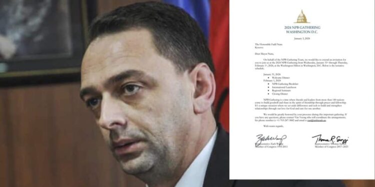 Nura pranon ftesë për të marrë pjesë në Lutjet e Mëngjesit në ShBA