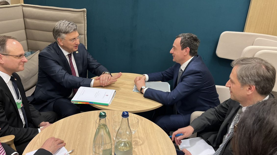 Plenkoviq e Kurti takohen në Davos: Kroacia mbështet anëtarësimin e Kosovës në KiE dhe BE
