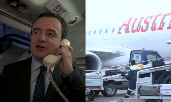 “Ky s’është kapiteni, por kryeministri”: Qeveria poston video të Kurtit duke folur në telefon në aeroplan