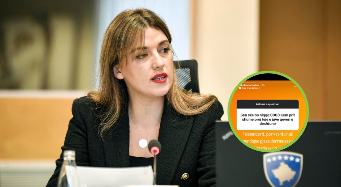 “Sen s’ke bo hiç”, “Qeveri e dështune”, ministrja Haxhiu përplaset me një qytetar në Instagram