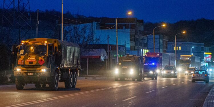KFOR-i publikon foto nga momenti kur një kontigjent ushtarësh turq mbërrin në Kosovë