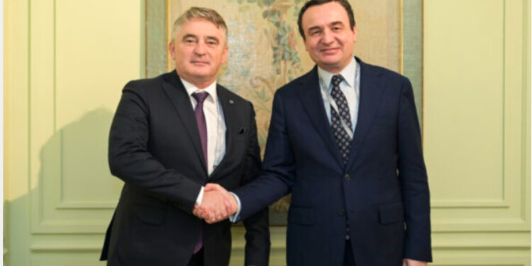 Kurti takohet me Komshiqin e Bosnjës, i flet për “objektivat” e rregullores së BQK-së në Konferencën e Munihut