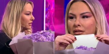 Vesa Luma shtanget dhe kërkon ta lërë intervistën, pasi merr një lajm për bashkëshortin Big Bastën