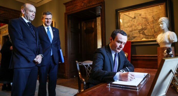 Kurti: Kosova dhe Irlanda Veriore do të vazhdojnë bashkëpunimin në ekonomi e kulturë