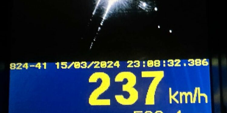 Voziti me 237 km/h, u gjobit me 300 euro