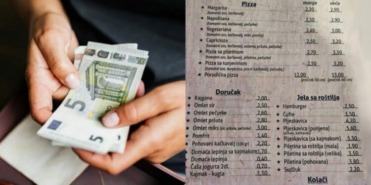 Në Leposaviq lokalet fillojnë t’i kenë menytë në euro