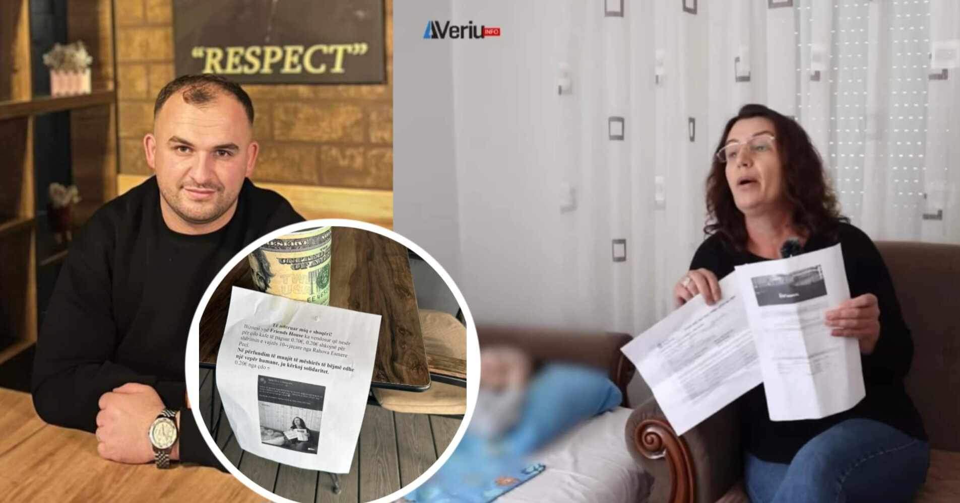 Pronari i “Friends”, Arizon Haziri, njofton se kanë arritur të mbledhin 2807€ për 10 vjeçaren nga Rahova