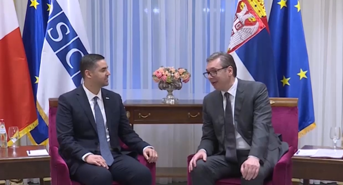Vuçiq e luan viktimën para kryesuesit të OSBE-së: Prishtina po shkelë marrëveshjet, ne veprojmë me përgjegjësi
