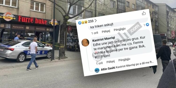 “Jam pro vra*jes grus”/ Komentuesi shfaq publikisht mendësinë kriminale