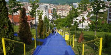 Dita e Evropës, shkallët e Arbërisë “vishen” me ngjyrat e flamurit të BE’së