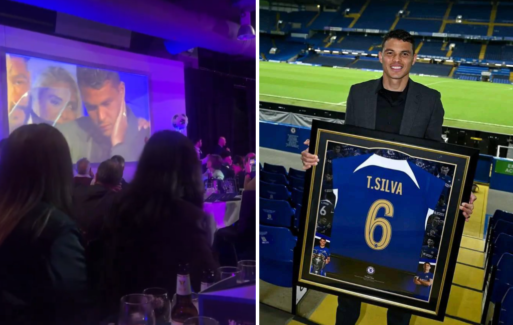 Shumë i emocionuar, Thiago Silva fillon të qaj kur merr një çmim nga Chelsea
