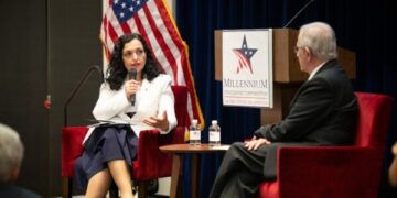 Osmani flet në ngjarjen e MCC në prani të George W Bush: SHBA-ja është në ADN-në e suksesit të Kosovës