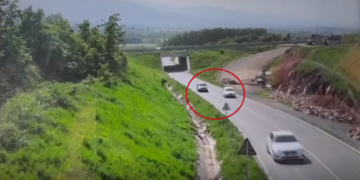 Policia nis gjobitjen e shoferëve edhe nga droni