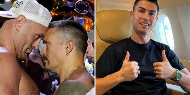 Dueli i shekullit: Cristiano Ronaldo do ta shijoj nga afër përballjen mes Tyson Fury dhe Oleksandr Usyk